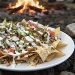 Nachos met chilicheese en salsa